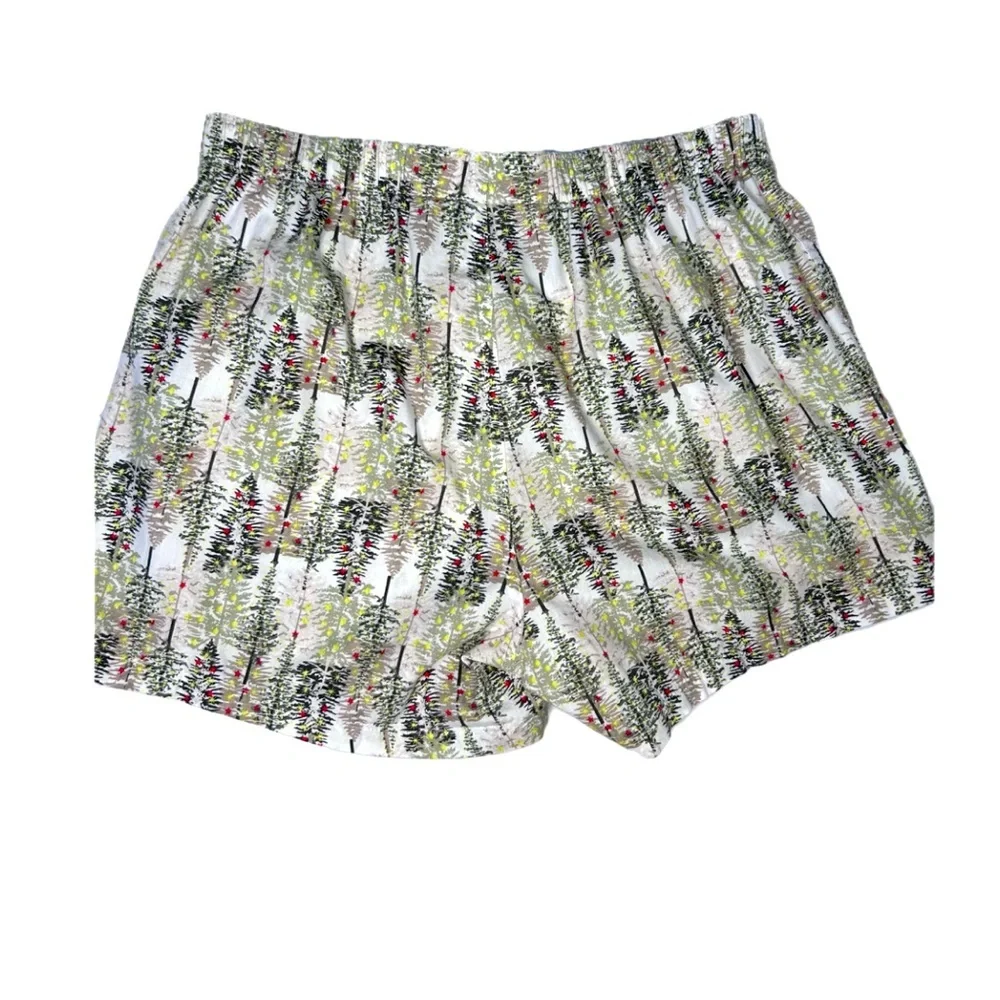BANANA REPUBLIC Christmas Tree Forest MEN'S 100% Cotton Boxer Underwear sz‎ S